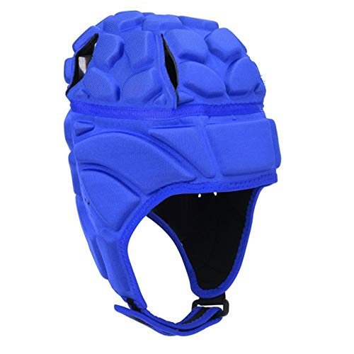 DAUERHAFT Gorra con Ruedas de Portero con Casco de fútbol(Blue L Code)