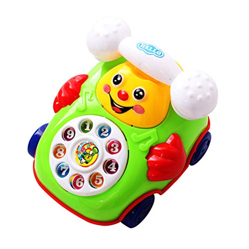 Juguetes creativos para niños de plástico para teléfonos en la Plataforma de Juego o Juegos de Juegos en el Patio Trasero, los niños fingen Jugar Juguetes para bebés dial Phone Retro Chatter Phone