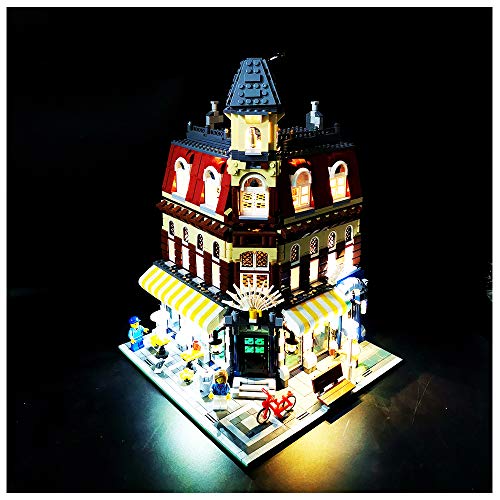 K99 Iluminación de Bloques de construcción LED, Compatible con Lego 10182 Cafe Cafe, Serie Vista en la Calle LED Lighting DIY Block Block Block Set (sin incluir los Bloques de construcción de Lego)