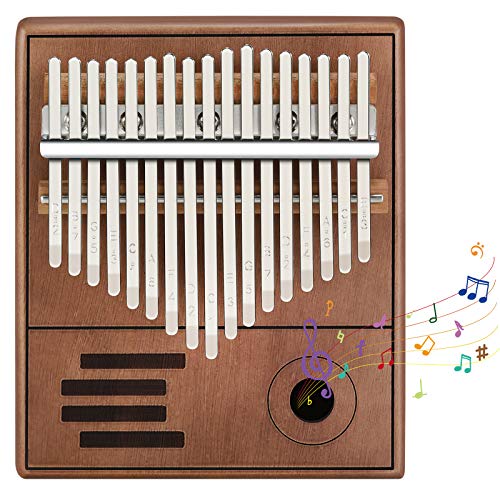 Kalimba Thumb Piano 17 Teclas con Instrucciones, Música Finger Piano Kalimba Instrumento Musical Portátil para Niños y Adultos Principiantes