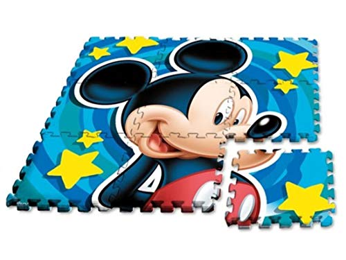 Kids- Alfombra Puzzle Mickey, 90 x 90 cm (WD17628)