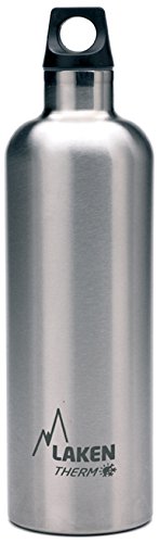 Laken Futura Botella Térmica Acero Inoxidable 18/8 y Doble Pared de Vacío, Unisex adulto, Plateado, 350 ml