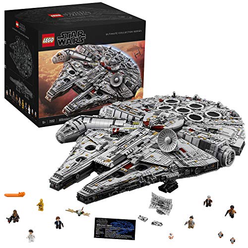 LEGO Star Wars - Millenium Falcon, Maqueta de Construcción del Halcón Milenario de la Guerra de las Galaxias, Edición Serie Coleccionista con Minifiguras de Chewbacca, C3-PO y Han Solo (75192)