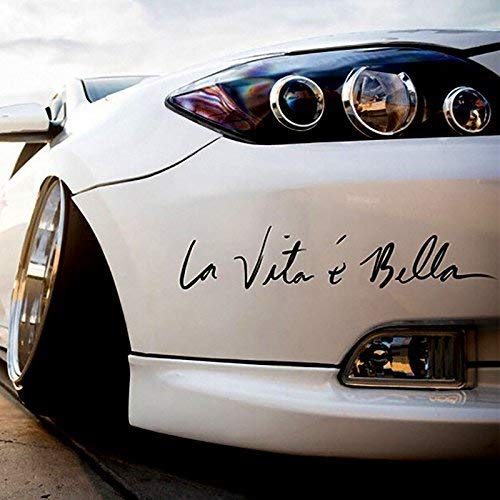 Level 33 LTD Vinilo sticker La vita e bella - vinilo - COCHE, ventana, pared, portátil