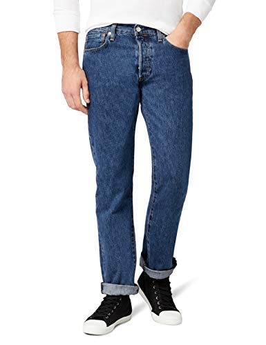 Levi's 501 Original Vaqueros, Stonewash 80684, 34W/32L para Hombre