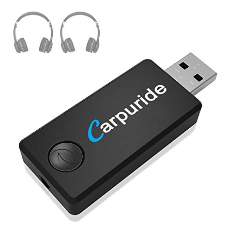 LuTuo Transmisor Bluetooth para TV, Conexión Dual Adaptador Inalámbrico de Audio para Auriculares, Baja Latencia, Alta Fidelidad Estére, soporta 3.5mm, RCA, USB Audio de PC (TX-9)