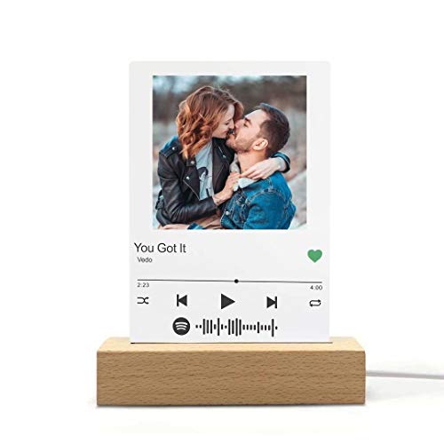 Llavero de música de código de Spotify de acrílico personalizado para  mujeres y hombres, cubierta de álbum de fotos, canción de arte, nombre del