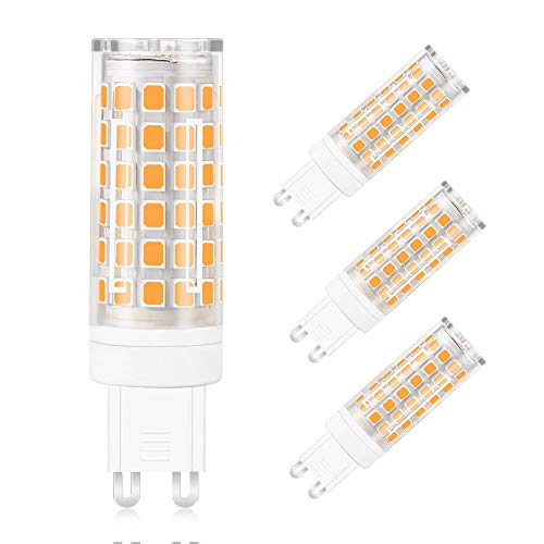 MENGS 4 pazzi G9 12W Bombilla LED 95W Bombilla Halógena Equivalente Blanco cálido 3000K, AC 220-240V, 720LM [Clase de eficiencia energética A+]