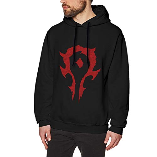 N / A World of Warcraft - Sudadera con capucha para hombre, de manga larga, de algodón, cómoda y suave, talla M