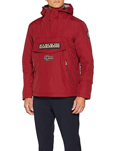 Napapijri Rainforest Pocket, Chaqueta para Hombre, Rojo (Red Bourgogne R69), Large