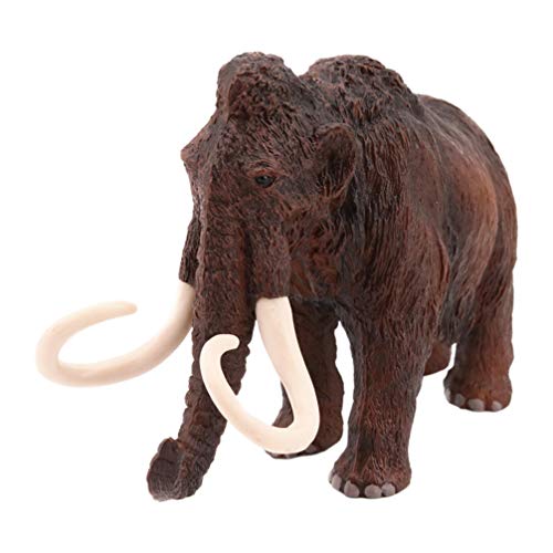 NUOBESTY Mamut Realista Prehistórico Extinto Animal Colección Juguete Estatuilla Bosque Fauna Elefante Ornamento Modelo de Juguete