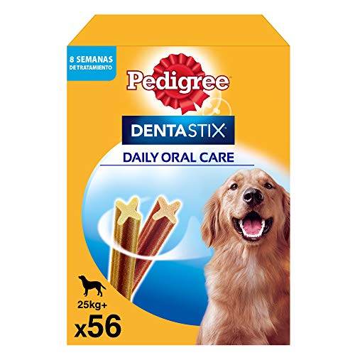 Pedigree Pack de Dentastix de uso Diario para la Limpieza Dental de Perros Grandes (56ud)