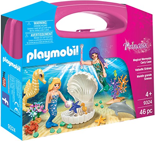 PLAYMOBIL- Princess-Maletín Grande Sirenas Conjunto de Figuras, Multicolor (9324)