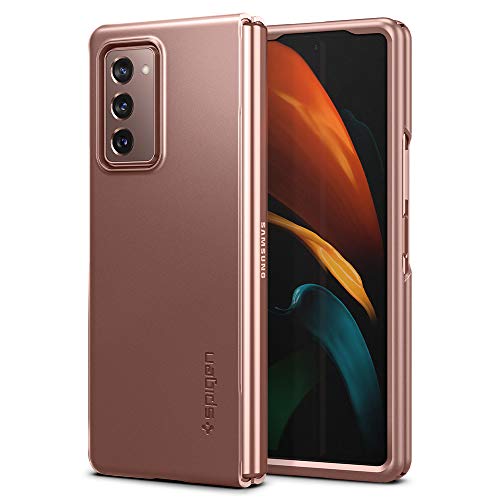 Spigen Funda Thin Fit para Samsung Galaxy Z Fold 2, Diseño estilizado y Compacto - Bronce