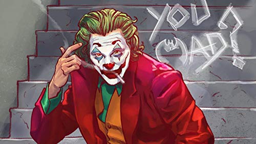 UOBSLBI Puzzle 1000 Piezas Película Joker Adultos Niños Rompecabezas Juego para Adultos Adolescentes Entretenimiento Juguetes Decoración del Hogar 75 * 84Cm