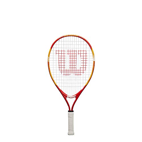 Wilson, Raqueta de tenis para niños, US OPEN, Rojo/Amarillo, 21 pulgadas