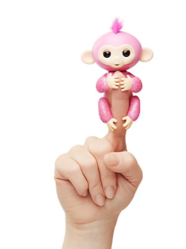 WowWee - Fingerlings Rose, Monito Interactivo en color rosa con purpurina (WowWee 3764) , color/modelo surtido