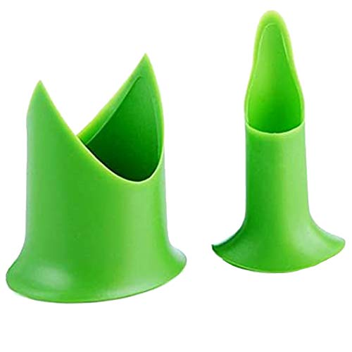(2 Pcs) Push-n-Twist bell Pepper Seed Coring machine Tomatoes Fruit Vegetable Core Separator Device pepper corer and deseeder- for Large and small pepper and green pepper green