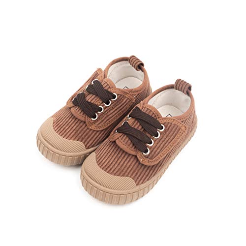 2020 otoño e Invierno nuevos Zapatos de Mesa de Pana Biscuit Head Zapatos Casuales para niños Moda Retro Zapatos para niños de Suela Blanda Zapatos para bebés y niños pequeños