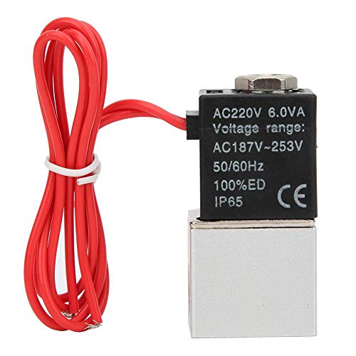 220VAC Válvula solenoide eléctrica de respuesta rápida, Válvula electromagnética de acción directa, IP65, para aire, agua, aceite(G1/4)