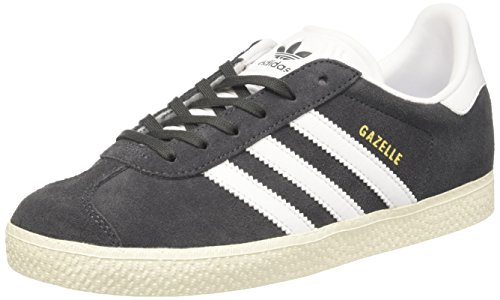 adidas Gazelle J, Zapatillas Unisex Adulto, Gris (Solid Grey/Footwear White/Gold Metallic 0), 38 2/3 EU