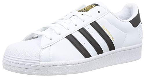 adidas Superstar Vegan, Sneaker Mens, Footwear White/Core Black/Green, 46 EU