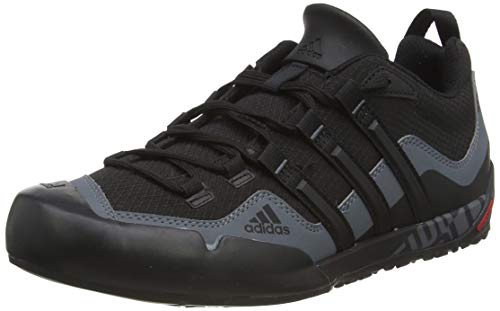 adidas Terrex Swift Solo, Zapatillas de Deporte Exterior Hombre, Negro (Black/Black/Lead 0), 38 EU