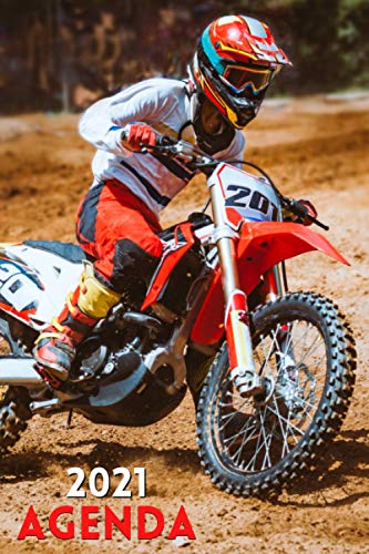 Agenda 2021 Motocross: agenda 2021 semana vista - planificador semanal y mensual 2021 A5 - de enero a diciembre 21 - una Semana en dos Páginas - ... - regalo moto para motorista hombre mujer