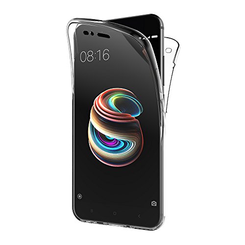 AICEK Funda Xiaomi Mi A1, Transparente Silicona 360°Full Body Fundas para Xiaomi Mi 5X / Mi A1 Carcasa Silicona Funda Case (5,5 Pulgadas)