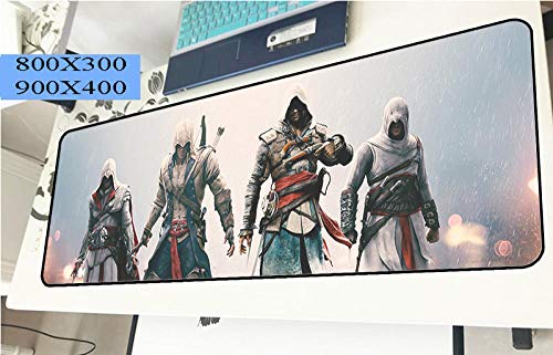 Alfombrillas de ratón Assassin'S Creed Anime 900 * 400Mm Slip Mejora La Precisión del Teclado del Ordenador Portátil Alfombrillas De Escritorio -I_800X300