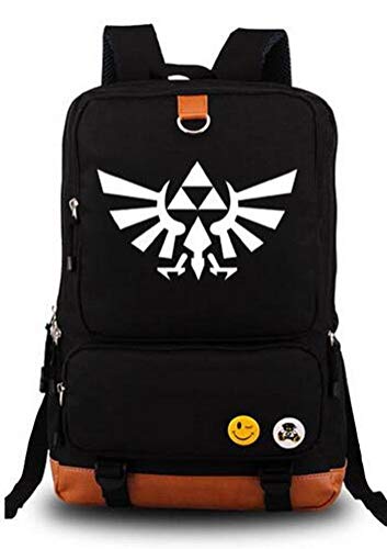 Anime The Legend of Zelda Cosplay Mochila Luminosa Mochila Mochila Escolar, Negro