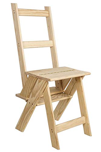 Aranaz 11001- Silla Escalera Madera de Pino, 39 x 53 x 91 cm