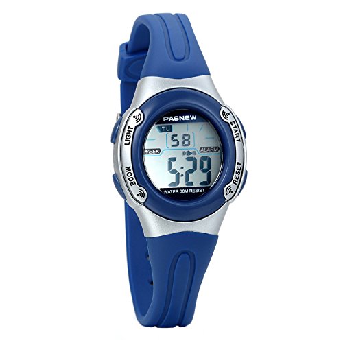 Avaner Reloj para Niños Digital Reloj Deportivo Digital para Aire Libre, Azul Reloj Infantil De Colores, Reloj Pequeño con Calendario, Buen Regalo