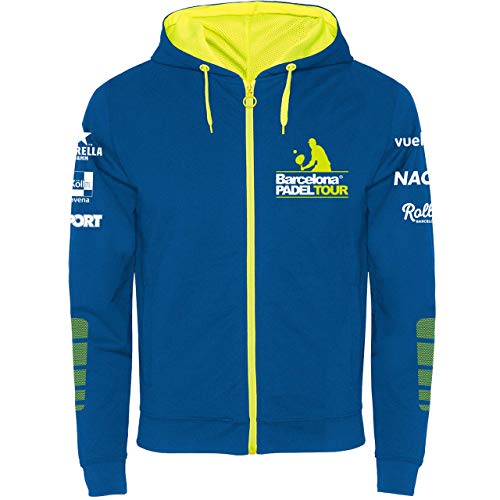 Barcelona Padel Tour Sudadera Cremallera Unisex Azul Royal L