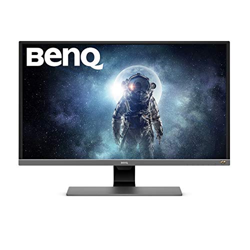 BenQ EW3270U - Monitor para entretenimiento de vídeo de 32" 4K UHD (3840x2160, 4ms, 60Hz, 2x HDMI, VA, 95% DCI-P3, FreeSync, Modo HDR, Brillo Inteligente Plus, DP, USB-C, altavoces, Eye-care) - Gris