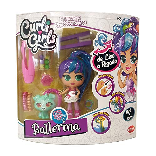 Bizak Curligirls Muñeca Pack Deluxe Ballerina, Rosli + Koda (62002086)