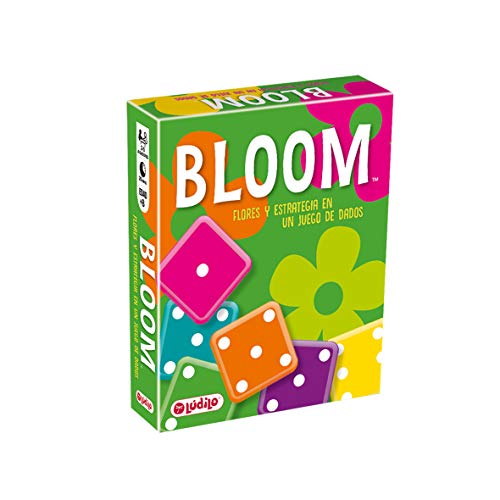 Bloom (Lúdilo) – Juego Roll & Write para niños, Juegos Dados niño, Juega en Familia y diviértete pintando Flores, Potencia la Estrategia y percepción Visual