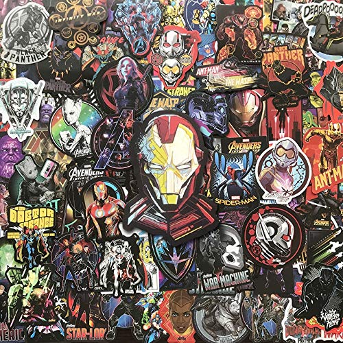 BLOUR Super Hero Stickers Kids Toy Sticker para Equipaje Laptop Skateboard Moto Car Guitar Sticker Pack Decal 100pcs / Lot