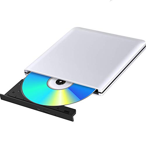 Blu Ray 4k Grabadora DVD Reproductor Externo Portatil USB 3.0 Grabadora de Quemador Regrabadora Lector de CD DVD Disco para Windows7/8/10,Linux,Mac Os, PC