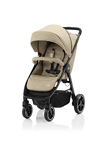 Britax Römer Cochecito de Bebe 3 en 1 Nacimiento - 4 años, hasta 22kg, B-AGILE M, Linen Beige