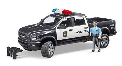 Bruder- Coche RAM 2500 con Figura POLICIA 40X17X15 CM (02505)