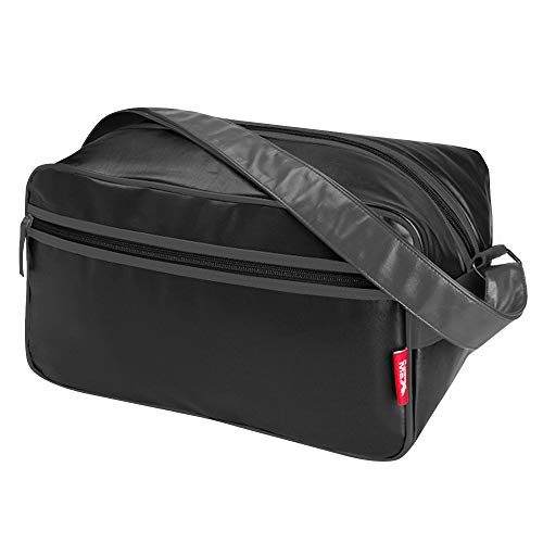 Cabin Max Arezzo Stowaway XL – Equipaje de Mano de Avión 20x40x25 cm 20 l – Maleta de Cabina Barata Aprobada por Ryanair Vuelos de Ryanair (Negro/Gris)