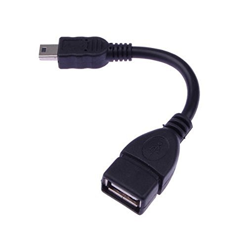Cable USB de host Mini B macho a USB A hembra OTG