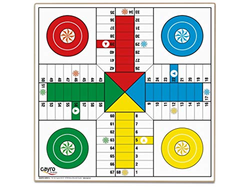 Cayro - Tablero Parchís 4 y 6 jugadores - Juego de tradicional - juego de mesa - Desarrollo de habilidades cognitivas - Juego de mesa (T-134)