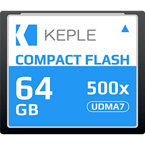 CF 64 GB Tarjeta de Memoria Compact Flash 500x Velocidad 75 MB/s, R 94 MB/s W 71.4 MB/S UDMA 7 Compatible con Nikon D5, D4, D800, D810, D700, D300; Canon 5d, Mark II, III, IV; 7d, Mark II