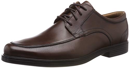 Clarks Un Aldric Park, Zapatos de Cordones Derby para Hombre, Marrón (Tan Leather), 47 EU