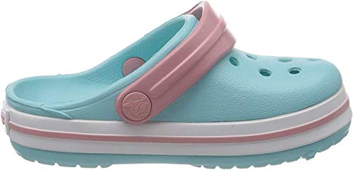 Crocs Crocband Clog Kids, Zuecos Unisex niños, Azul Hielo (Ice Blue/White), 23/24 EU