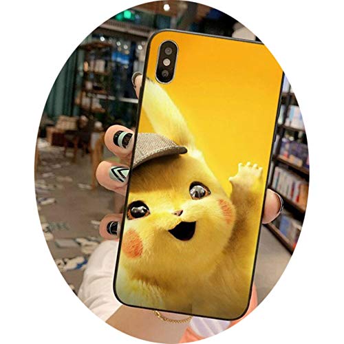 Cute Pikachue Phone Case for iPhone 12 Pro MAX Mini 11 Pro XS MAX 8 7 6 6S Plus X 5S SE 2020 XR Case,a2,For iPhone12 Mini