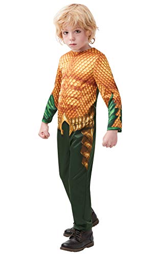 DC Comics - Disfraz de Aquaman para niños, infantil 9-10 años (Rubie's 641328-XL)