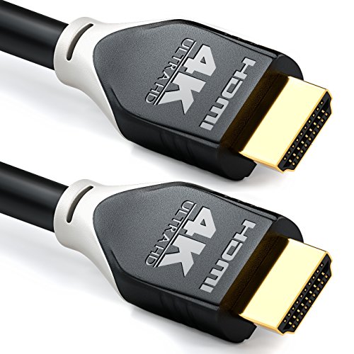 deleyCON 1,5m HDMI Cable 2.0 a/b - HDR 10+ UHD 2160p 4K@60Hz YUV 4:4:4 HDR HDCP 2.2 3D ARC Dolby Digital + Dolby Atmos - Negro Gris